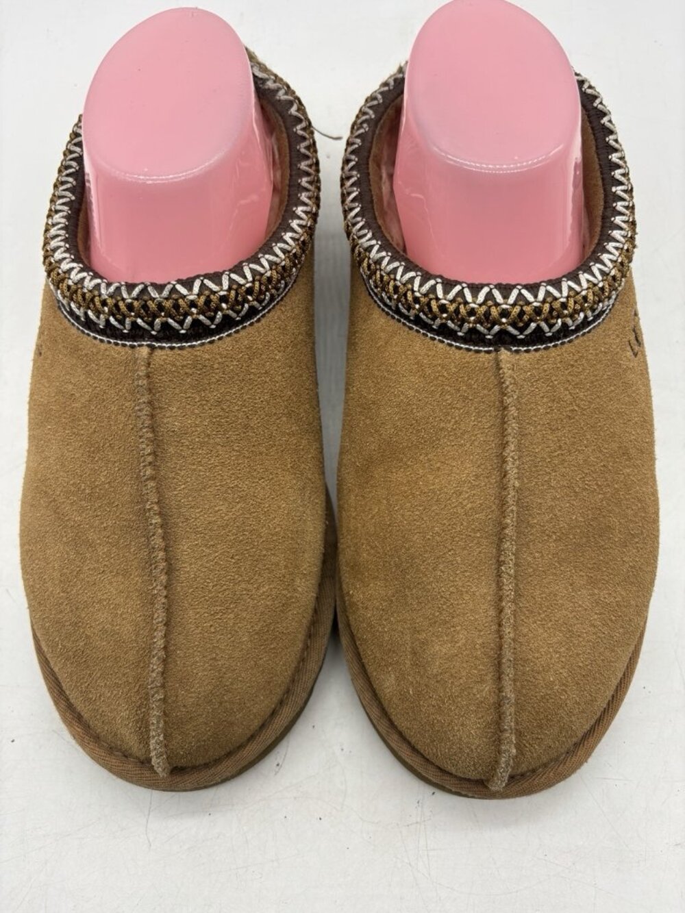 UGG Tasman 5955 Classic Chestnut Suede Sheepskin Wool Slippers Women's Size 8 - Picture 4 of 13